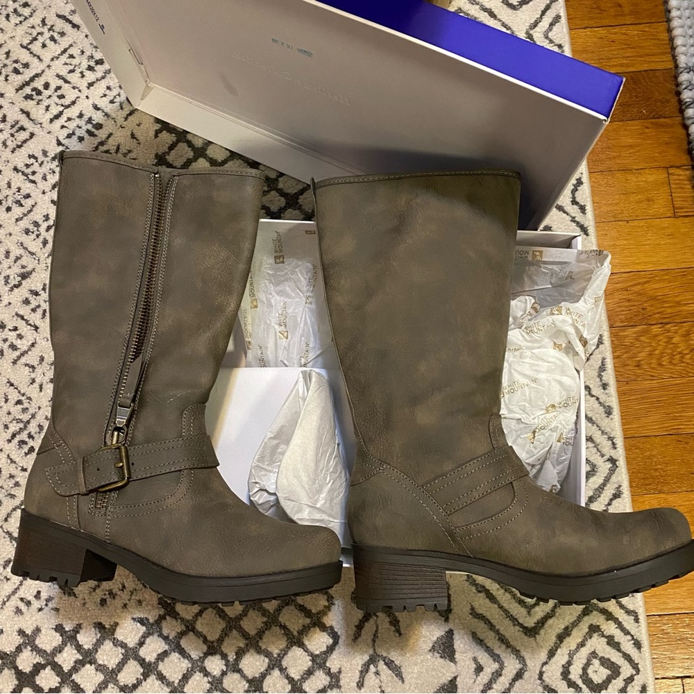 White Mountain Backbeat Boots Grey 7.5